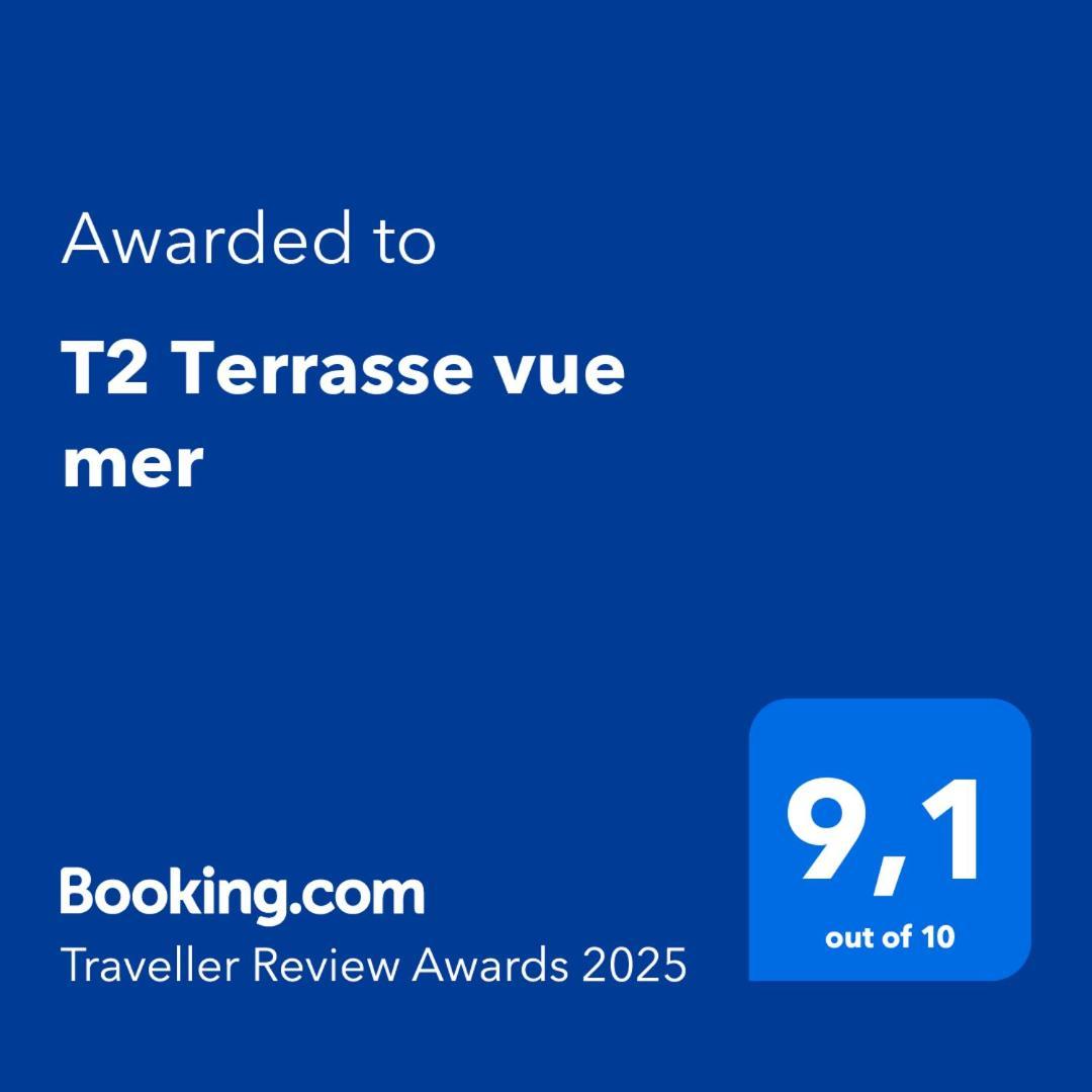 T2 Terrasse vue mer Six-Fours-les-Plages Exterior foto